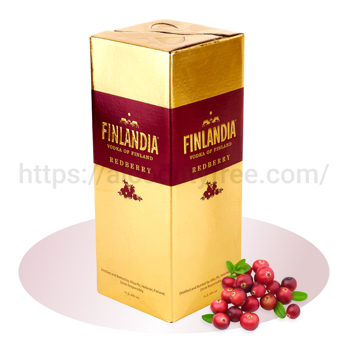 ВОДКА ФИНЛЯНДИЯ КЛЮКВА (FINLANDIA REDBERRY) 2 Л