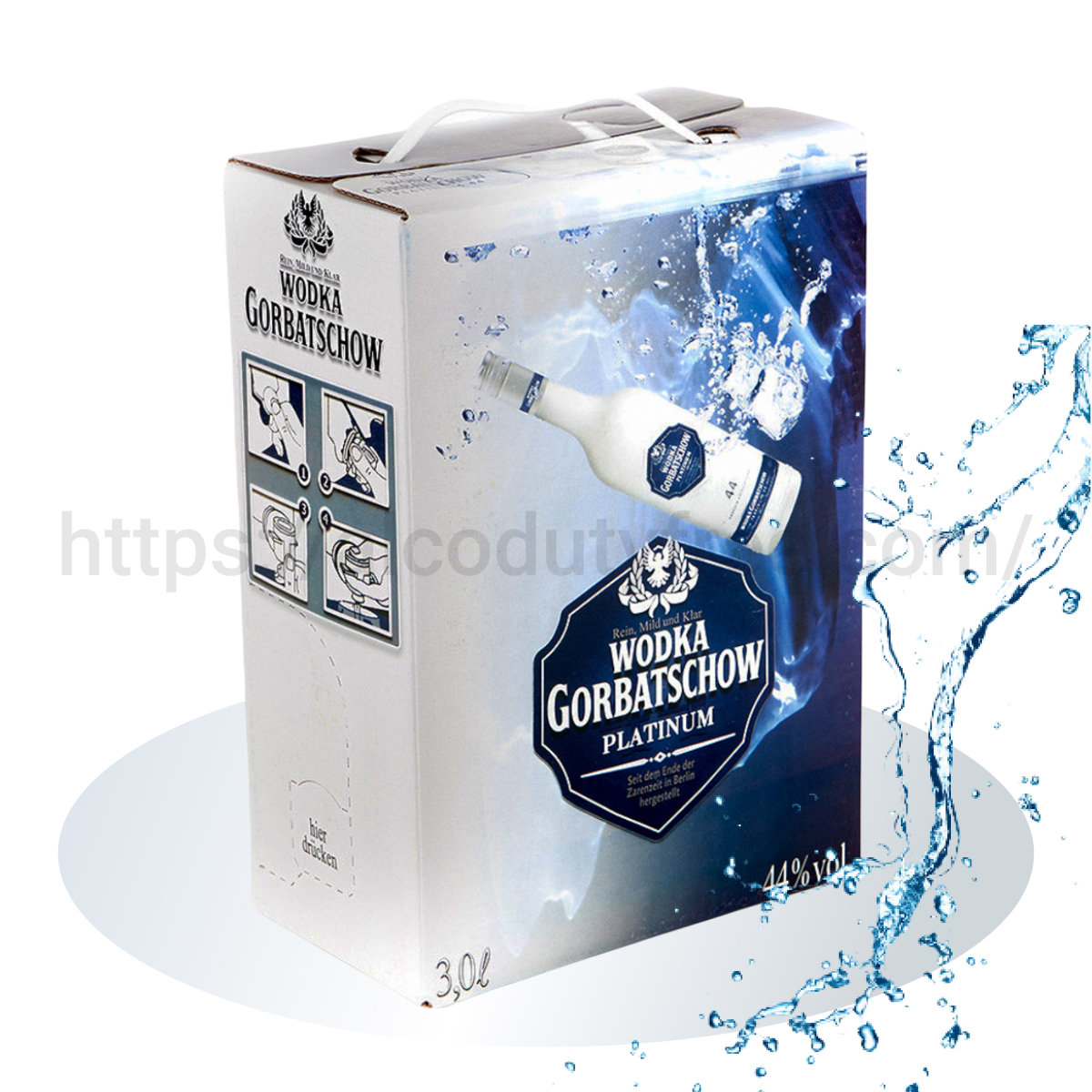 ВОДКА ГОРБАЧЕВ (WODKA GORBATSCHOW) 3 Л