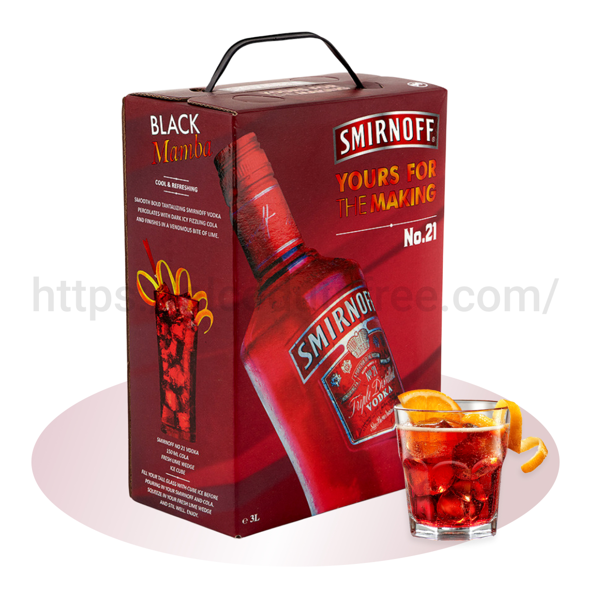 ВОДКА СМИРНОВ КЛЮКВА (SMIRNOFF RED) 3 Л