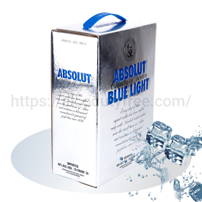 ВОДКА АБСОЛЮТ БЛЮ ЛАЙТ (ABSOLUT BLUE LIGHT) 3 Л