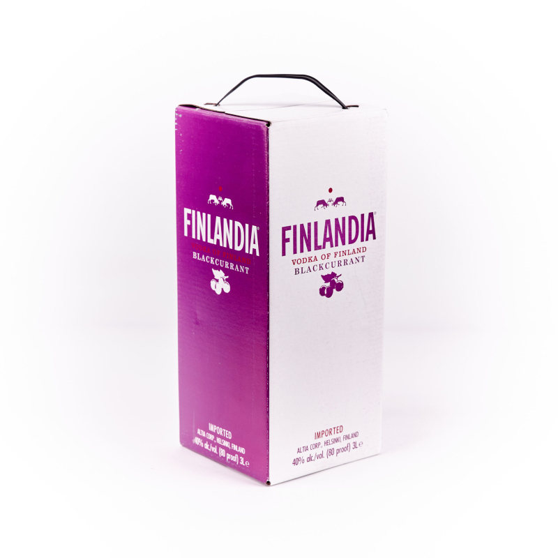 ВОДКА ФИНЛЯНДИЯ ЧЕРНАЯ СМОРОДИНА (FINLANDIA BLACKCURRANT) 3 Л