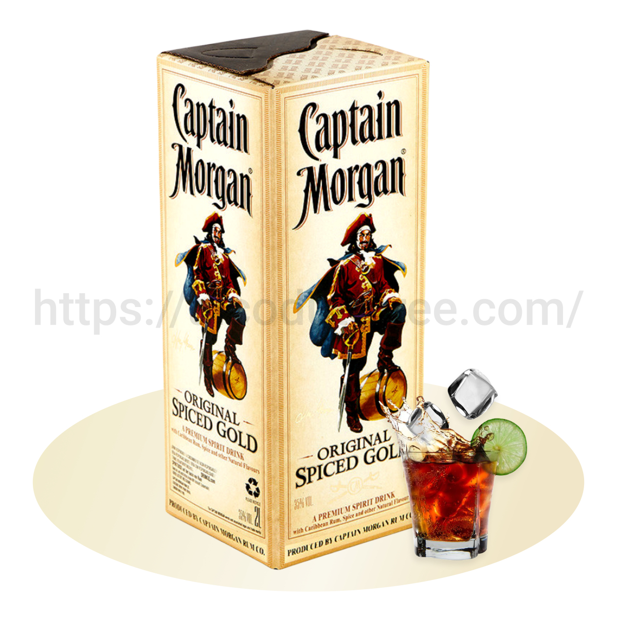 РОМ КАПИТАН МОРГАН ПРЯНОЕ ЗОЛОТО (CAPTAIN MORGAN SPICED GOLD) 2 Л